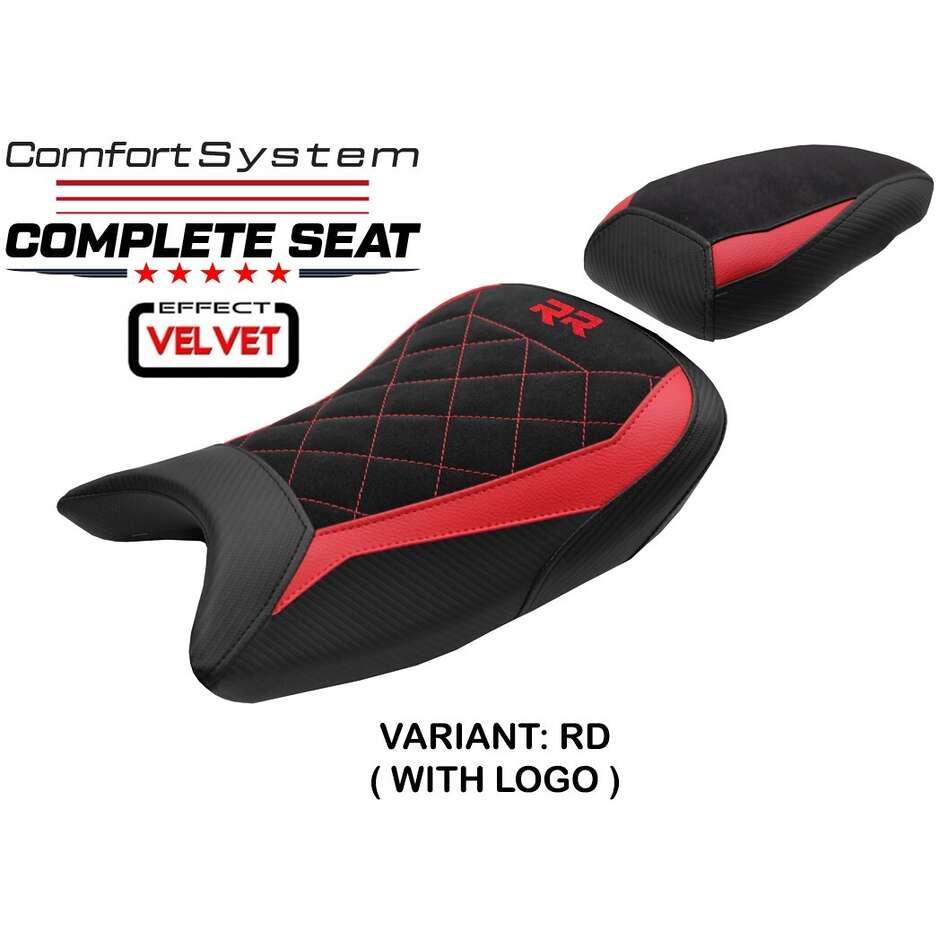 Sella completa TPZ Italia Specifico  BMW Per S 1000 RR 2019-2025 Modello Varel Velvet Comfort System