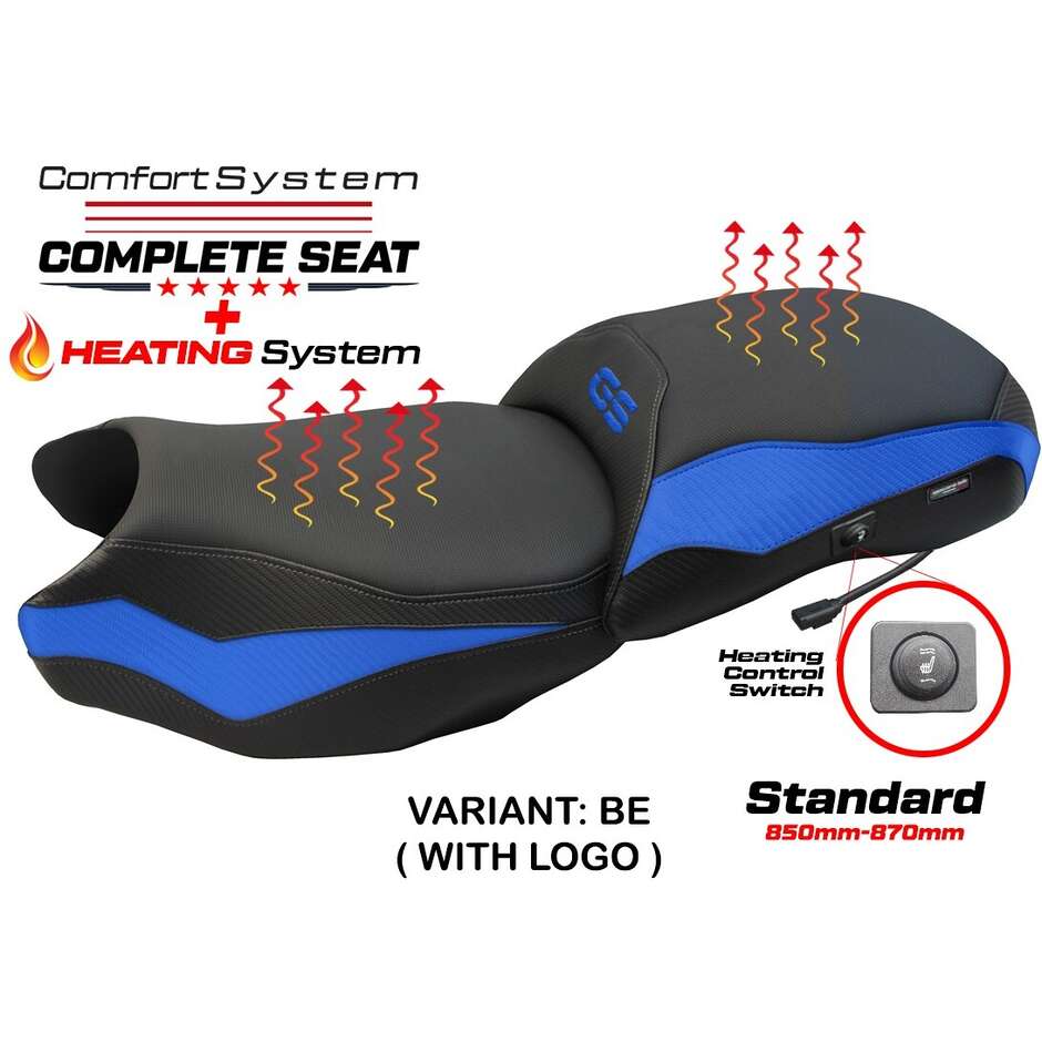Sella completa TPZ Italia Specifico  BMWPer R 1250 GS 2019-2023 Modello Paphos Heating Complete Comfort Seat - Standard