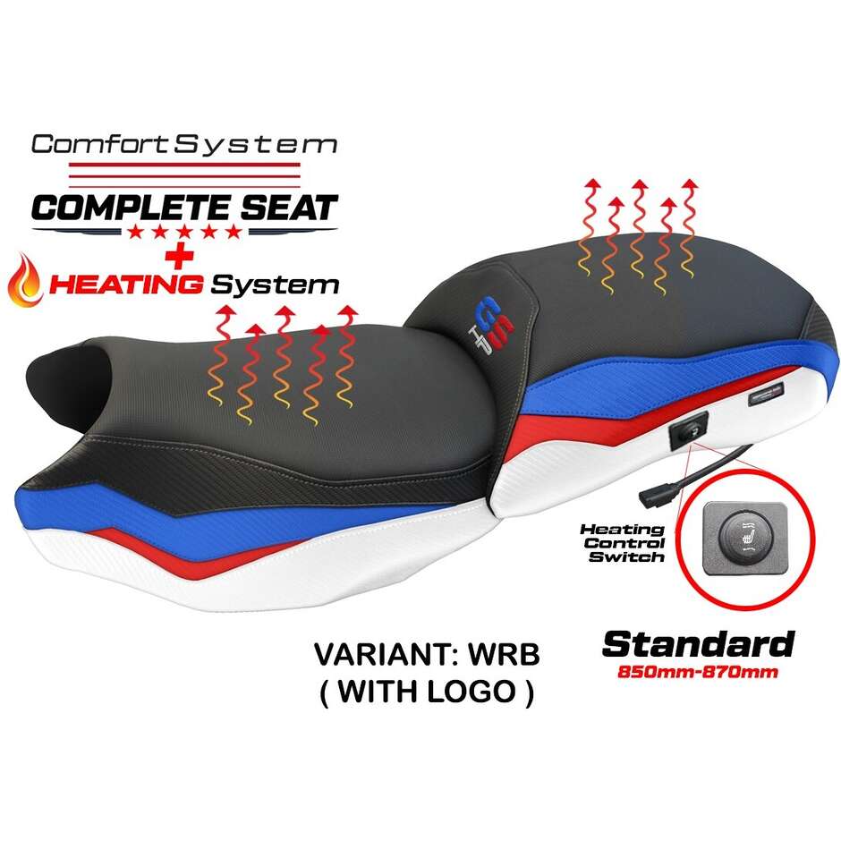 Sella completa TPZ Italia Specifico  BMWPer R 1250 GS 2019-2023 Modello Paphos Heating Complete Comfort Seat - Standard