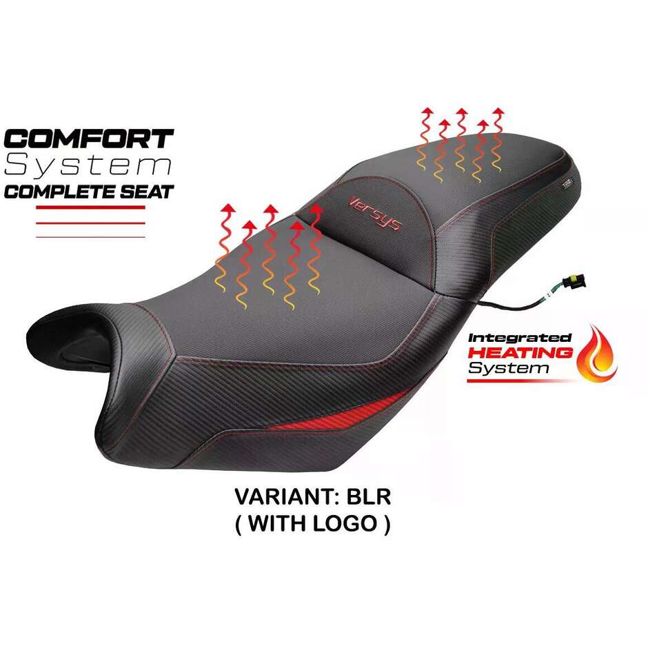 Sella completa TPZ Italia Specifico  KawPer asaki Versys 650 2007-2025 Modello Gojo Complete Heating Comfort Seat