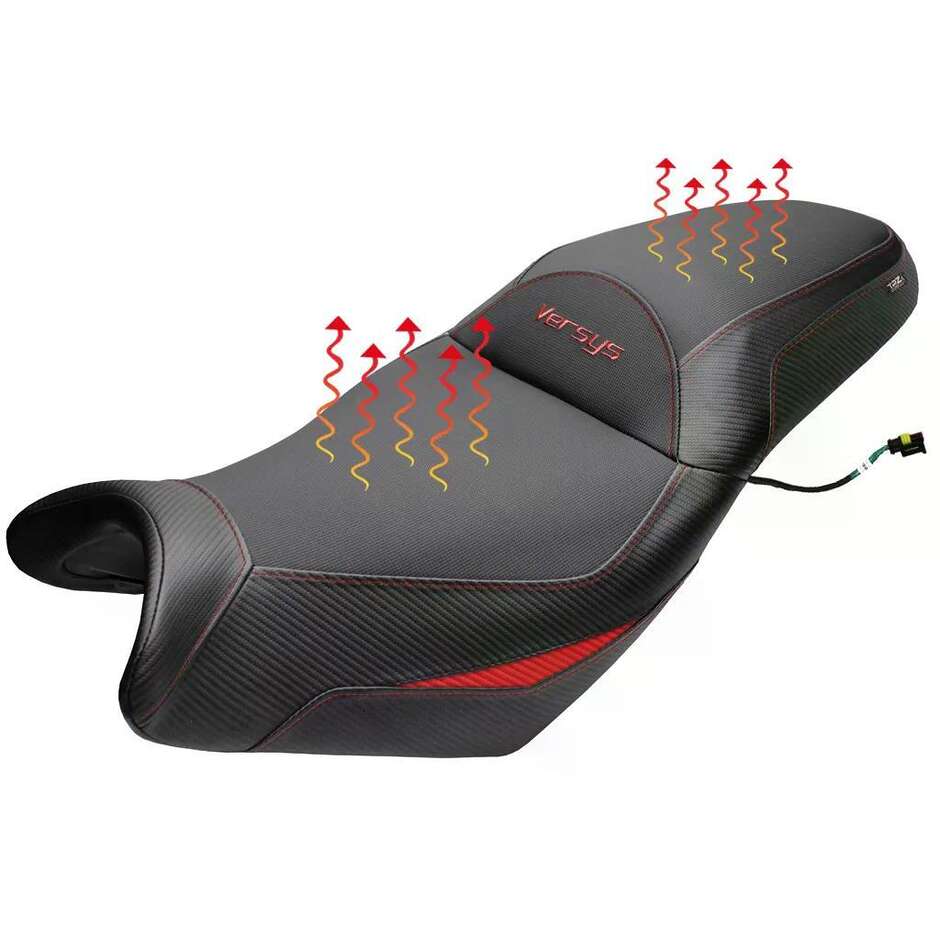 Sella completa TPZ Italia Specifico  KawPer asaki Versys 650 2007-2025 Modello Gojo Complete Heating Comfort Seat