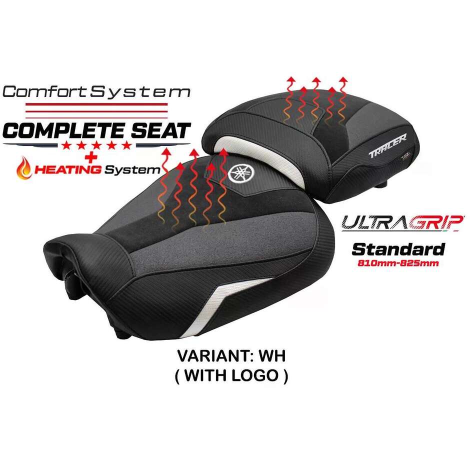 Sella completa TPZ Italia Specifico  YamPer aha Tracer 9 / 9 GT 2021-2024 Modello Naha Heating Ultragrip Complete Comfort Seat - Standard