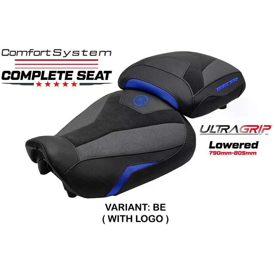 Sella completa TPZ Italia Specifico  YamPer aha Tracer 9 / 9 GT 2021-2024 Modello Naha Ultragrip Complete Comfort Seat - Ribassata