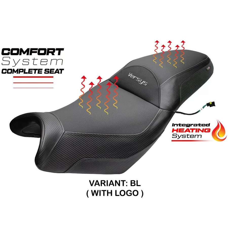 Selle complète chauffante confort Gojo spécifique KawPer asaki Versys 650 (modèles 2007-2025)