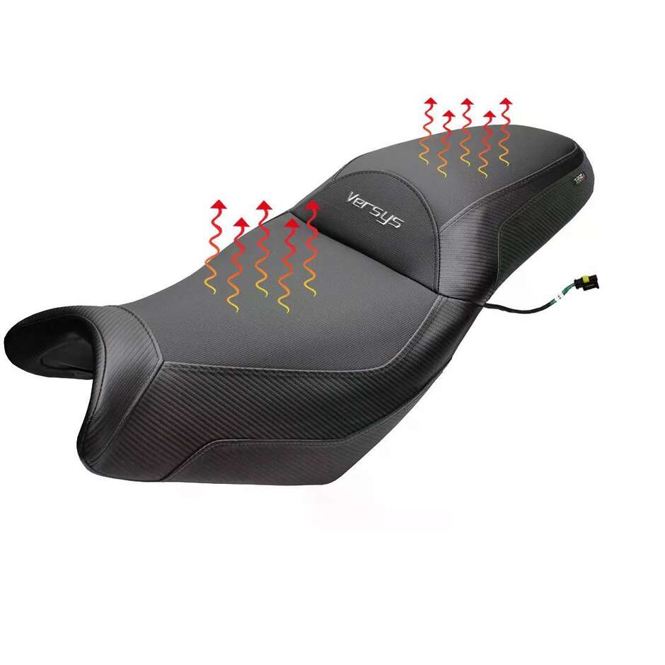 Selle complète chauffante confort Gojo spécifique KawPer asaki Versys 650 (modèles 2007-2025)