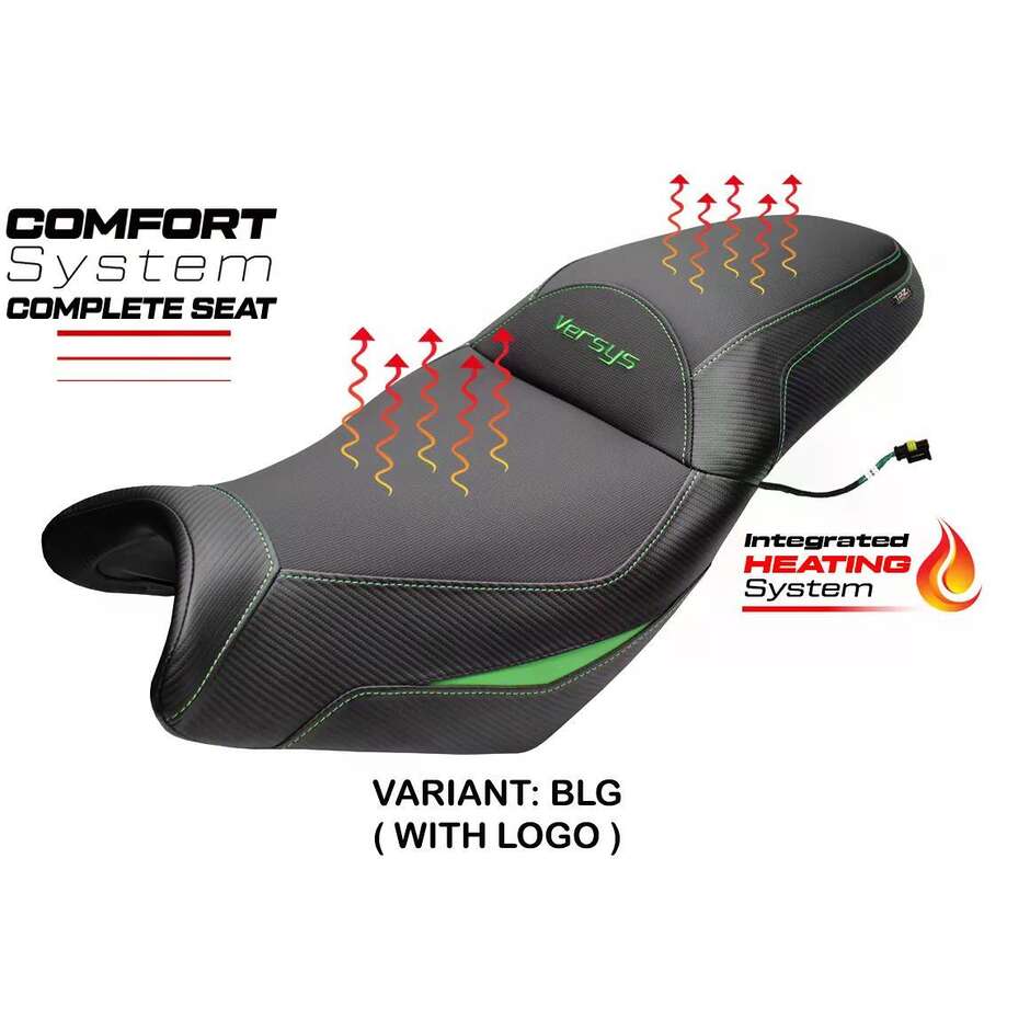 Selle complète chauffante confort Gojo spécifique KawPer asaki Versys 650 (modèles 2007-2025)