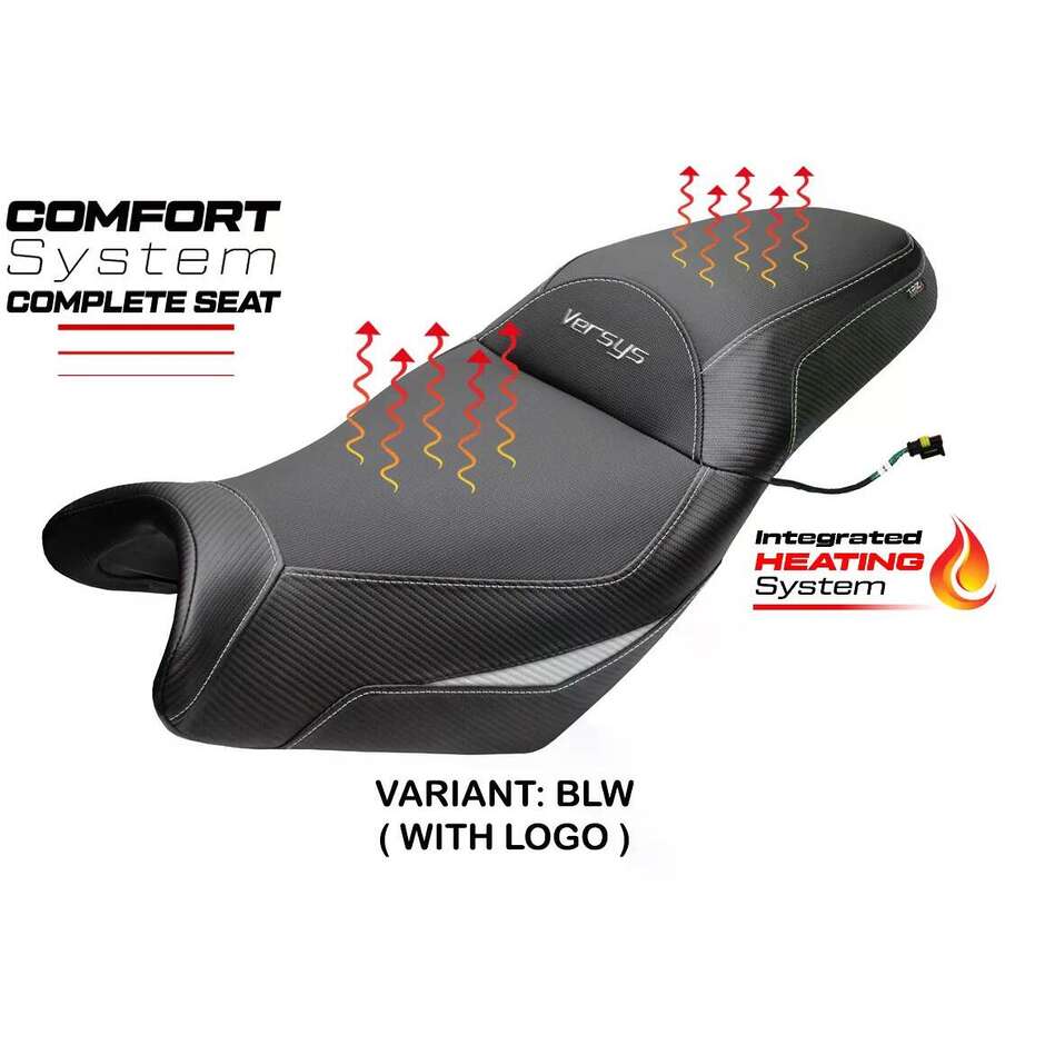 Selle complète chauffante confort Gojo spécifique KawPer asaki Versys 650 (modèles 2007-2025)