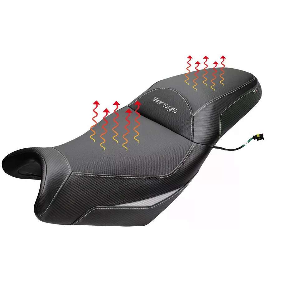 Selle complète chauffante confort Gojo spécifique KawPer asaki Versys 650 (modèles 2007-2025)