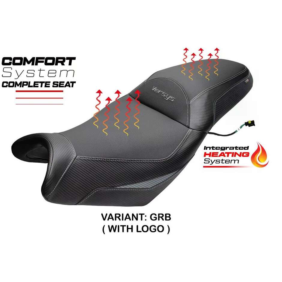 Selle complète chauffante confort Gojo spécifique KawPer asaki Versys 650 (modèles 2007-2025)