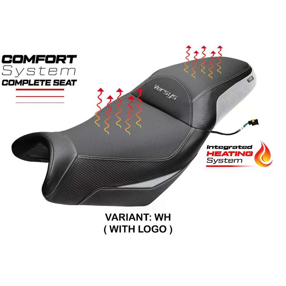 Selle complète chauffante confort Gojo spécifique KawPer asaki Versys 650 (modèles 2007-2025)