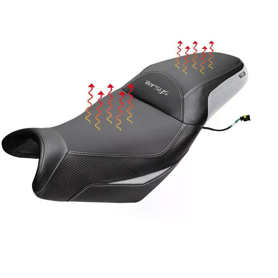 Selle complète chauffante confort Gojo spécifique KawPer asaki Versys 650 (modèles 2007-2025)