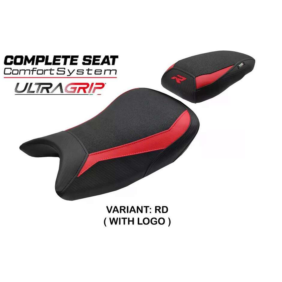 Selle complète TPZ Italia, spécifique BMW, pour la S 1000 R 2021-2025, modèle Bexley Ultragrip Comfort System.
