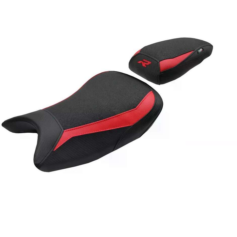 Selle complète TPZ Italia, spécifique BMW, pour la S 1000 R 2021-2025, modèle Bexley Ultragrip Comfort System.