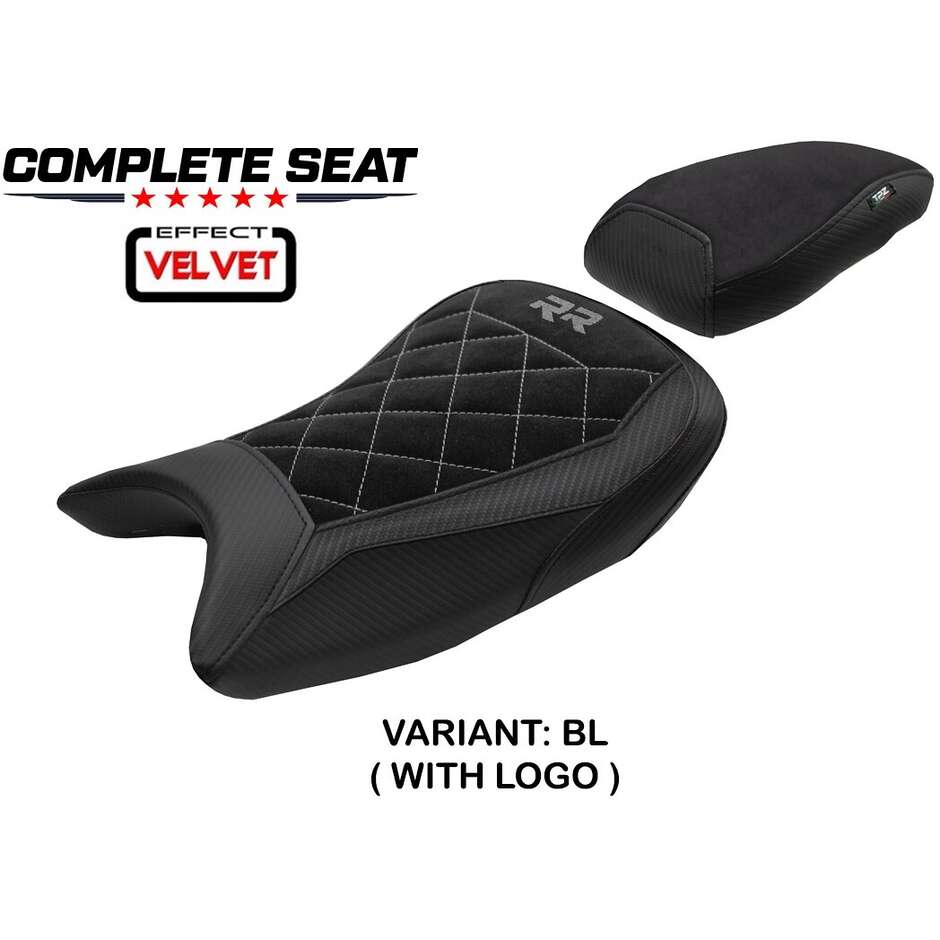 Selle complète TPZ Italia spécifique pour BMW S 1000 RR 2019-2025, modèle Varel Velvet