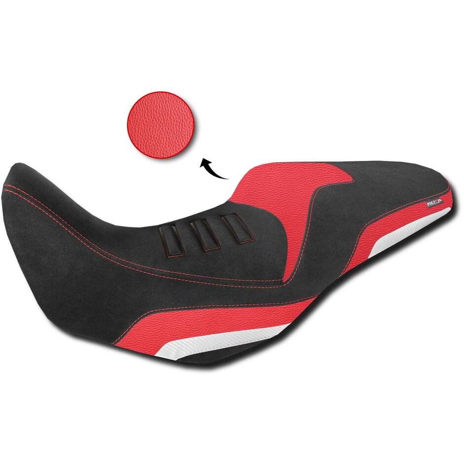 Selle surélevée Isotta pour HONDA NX500 de 2024 et CB500X 2013 à 2023 Rouge