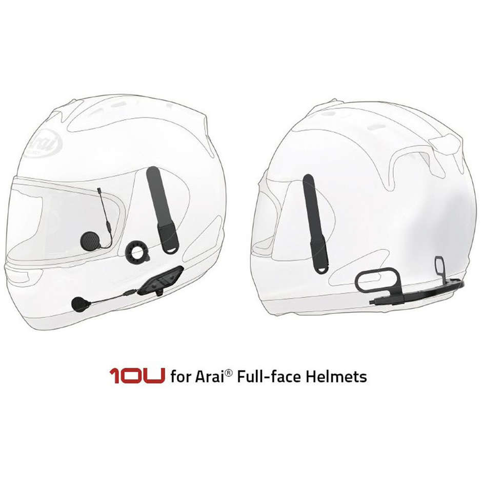 Sena 10U Bluetooth motorcycle intercom Specific for Arai Full Face Helmets