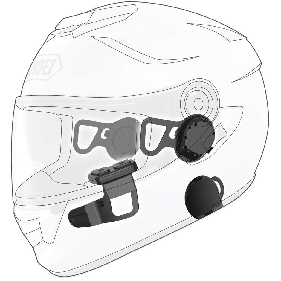 Sena 10U Bluetooth motorcycle intercom Specific for Shoei GT AIR