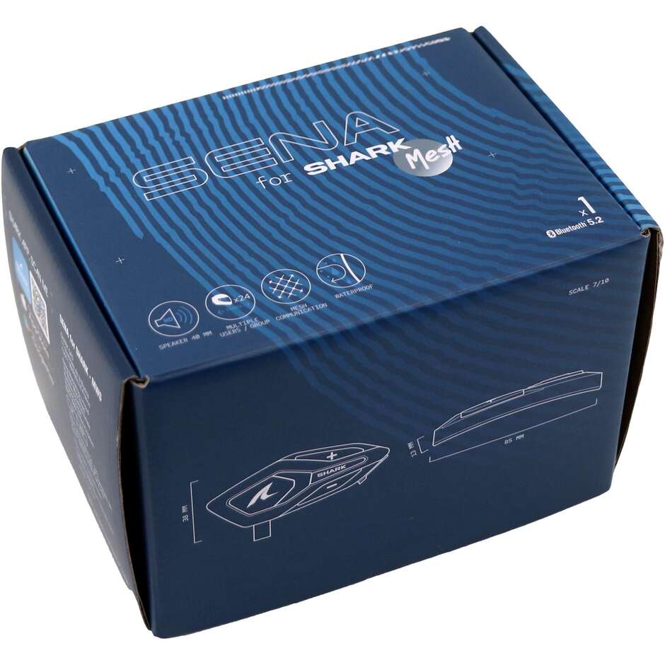 SENA für SHARK Motorrad-Intercom - MWS MESH Single