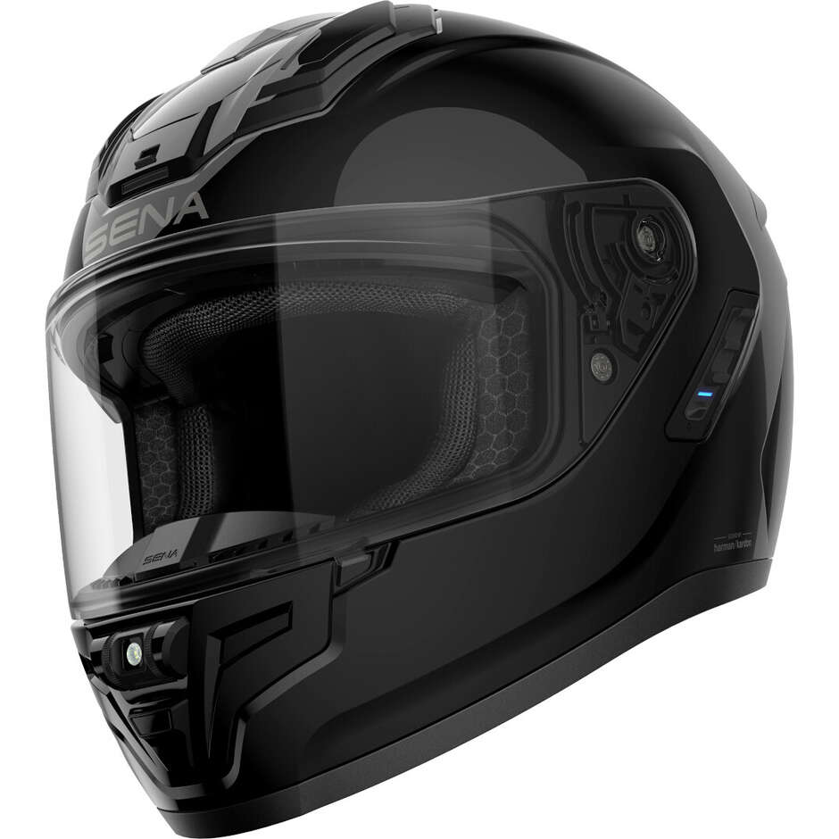 Sena PHANTOM Full Face Motorcycle Helmet, Matte Black