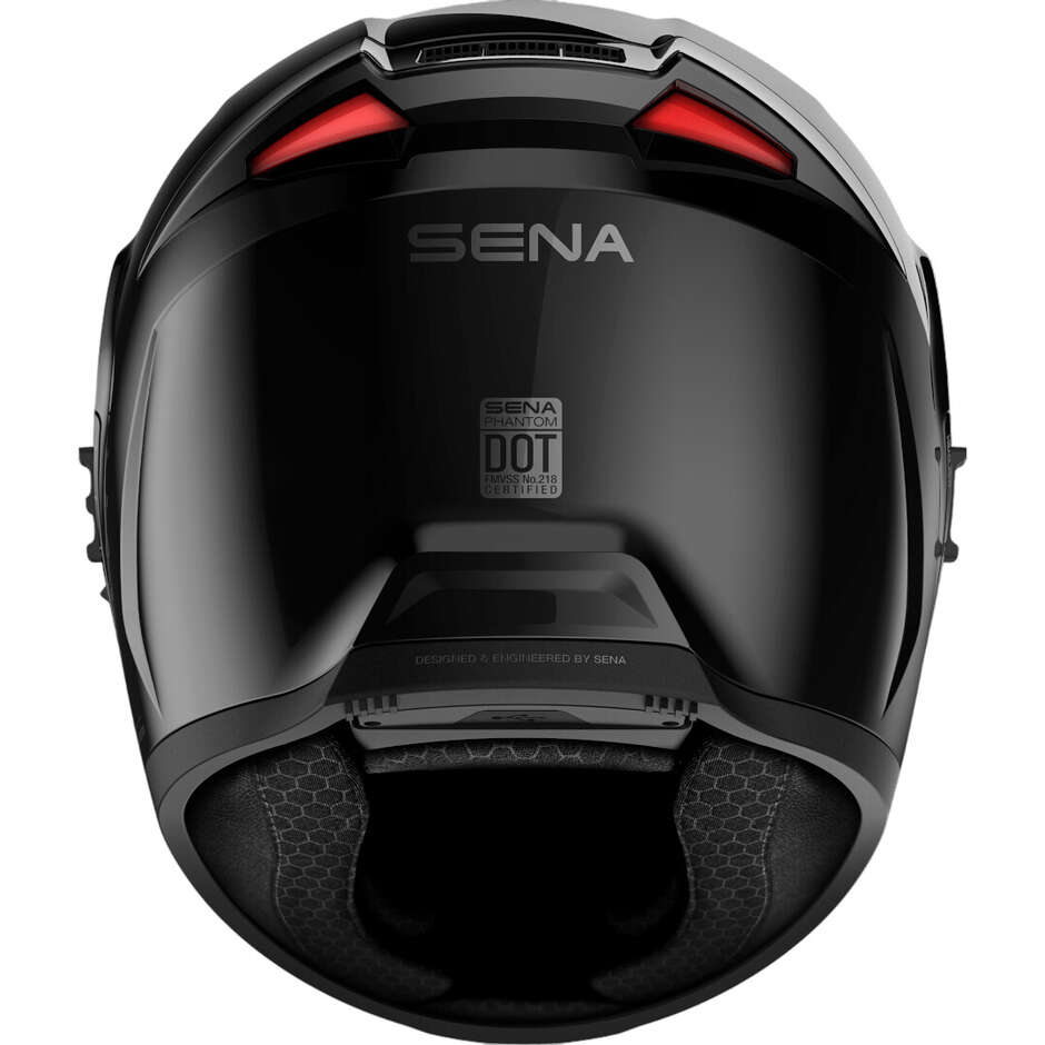 Sena PHANTOM Full Face Motorcycle Helmet, Matte Black