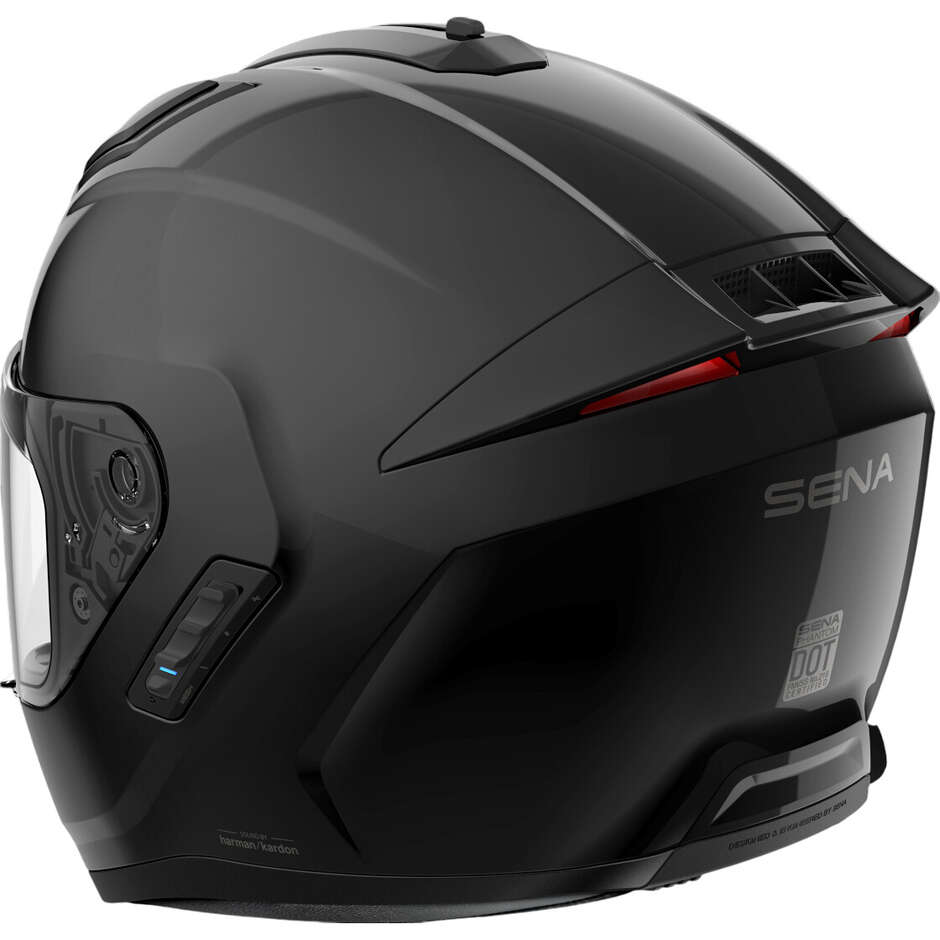 Sena PHANTOM Full Face Motorcycle Helmet, Matte Black