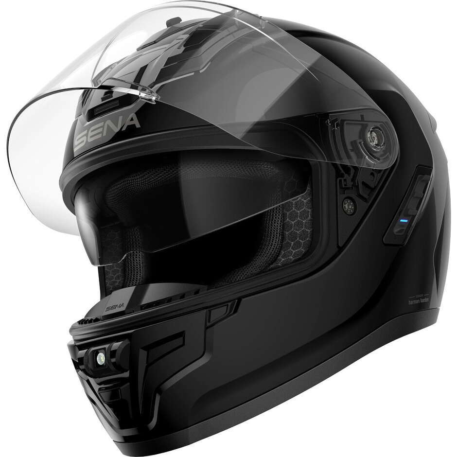 Sena PHANTOM Full Face Motorcycle Helmet, Matte Black