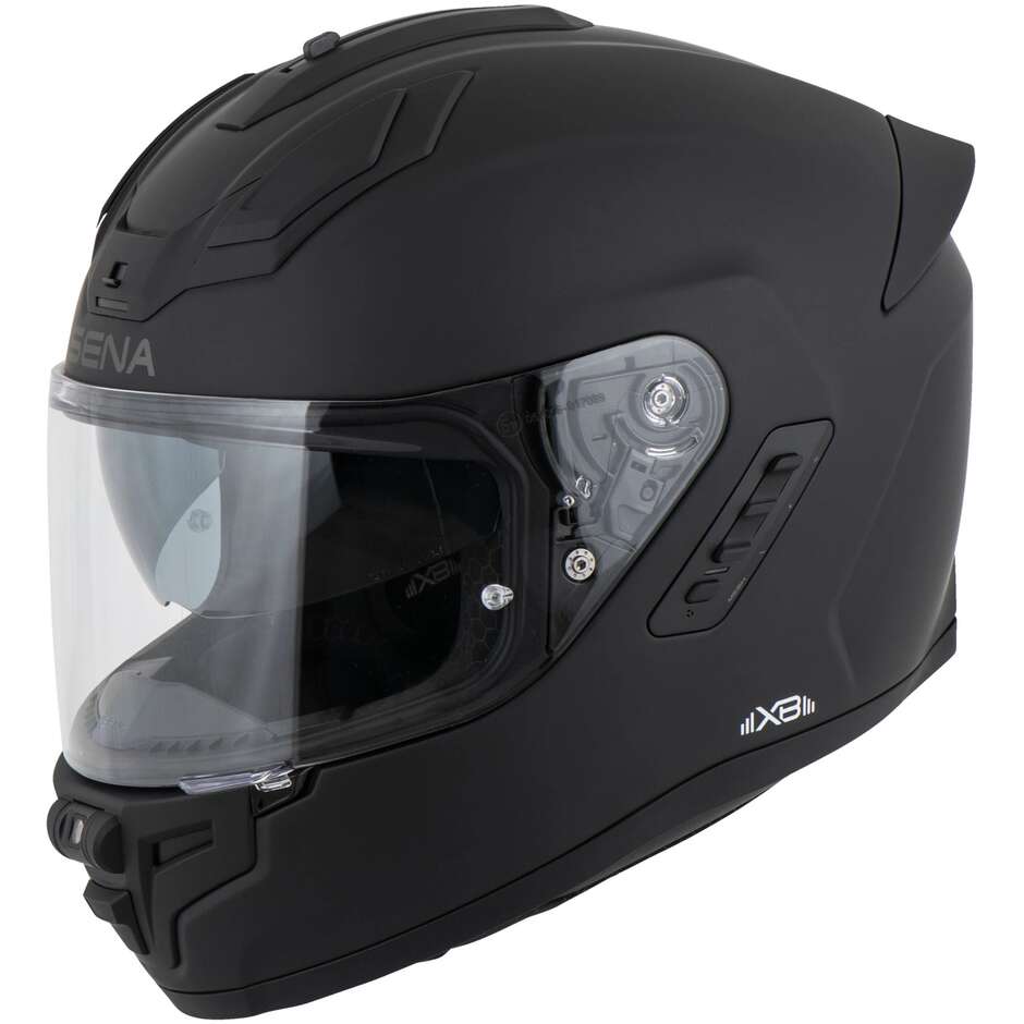 Sena Phantom XB Full Face Motorcycle Helmet Matte Black