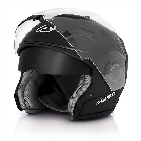 Separates Acerbis Motorcycle Helmet Stratos black Opaque Double Visor