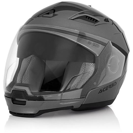 Separates Acerbis Motorcycle Helmet Stratos Titanium Metallic