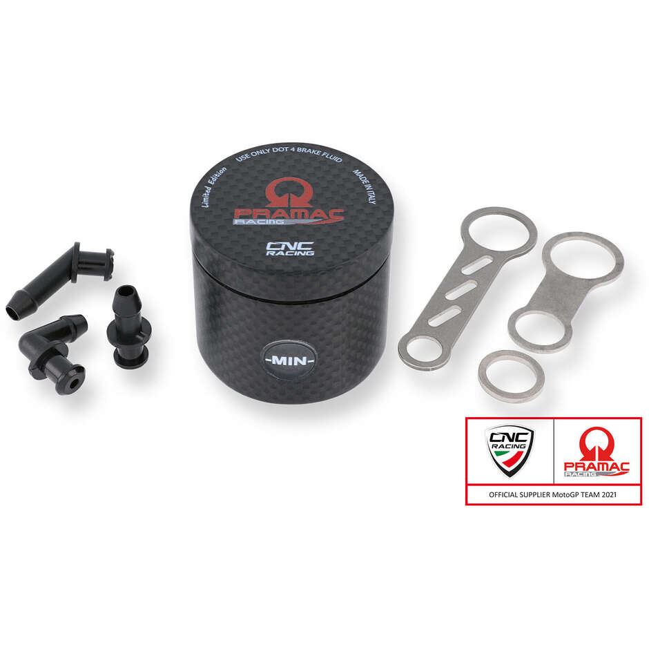 Serbatoio olio freno anteriore SE801 25 ml Pramac Racing Limited Edition - in carbonio CNC Racing Lucido