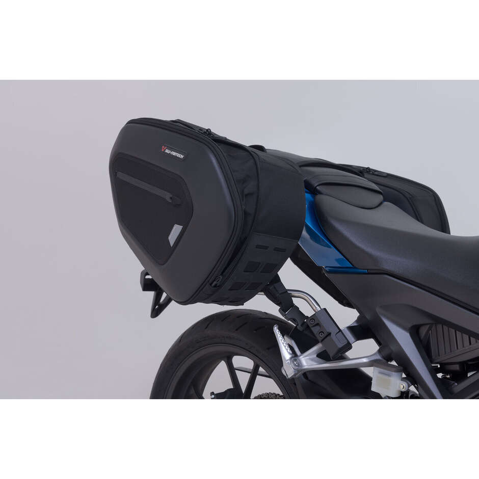 Set Borse Laterali Pro Blaze H Nero / Antracite Sw-Motech BC.HTA.01.740.36600 Per Honda CB125R (17-)