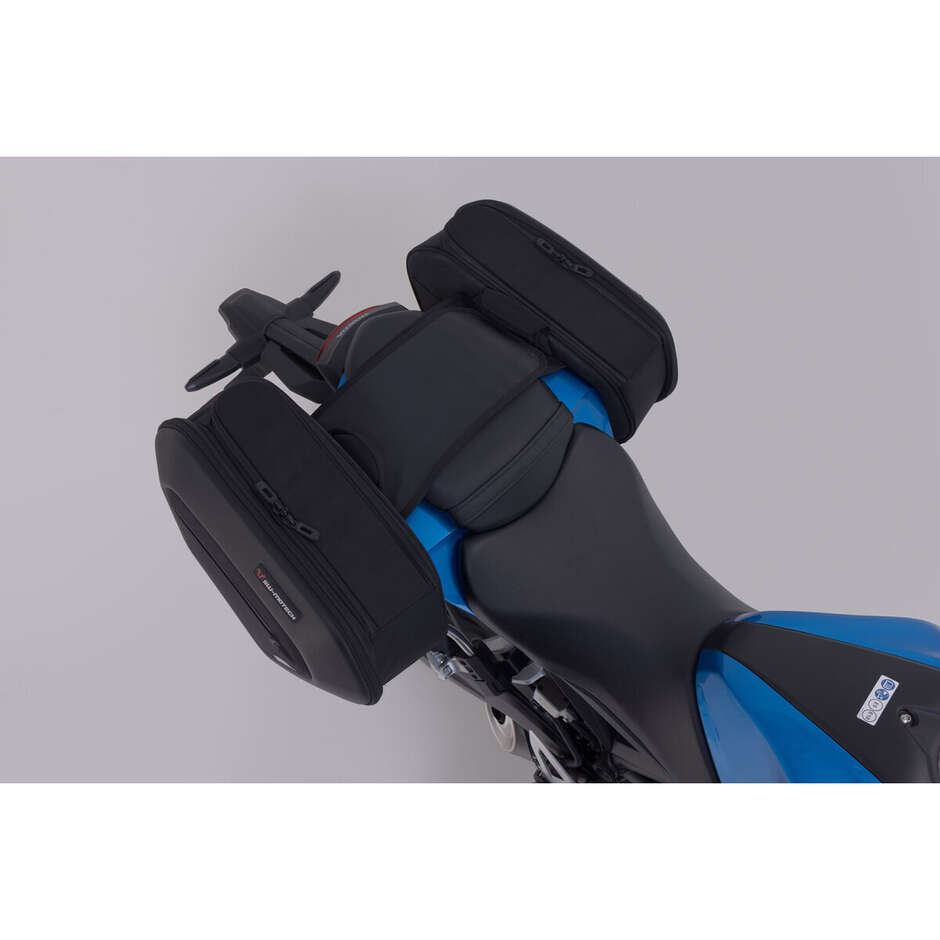 Set Borse Laterali Pro Blaze H Nero / Antracite Sw-Motech BC.HTA.01.740.36600 Per Honda CB125R (17-)
