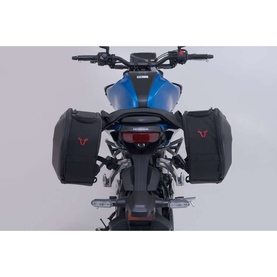 Set Borse Laterali Pro Blaze H Nero / Antracite Sw-Motech BC.HTA.01.740.36600 Per Honda CB125R (17-)
