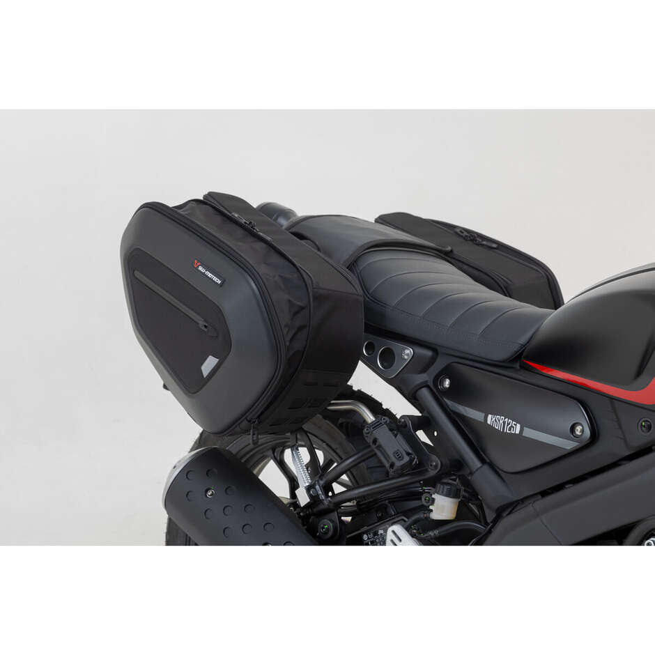 Set Borse Laterali Pro Blaze H Nero / Antracite Sw-Motech BC.HTA.06.740.37200 Per Yamaha XSR 125 (21-)