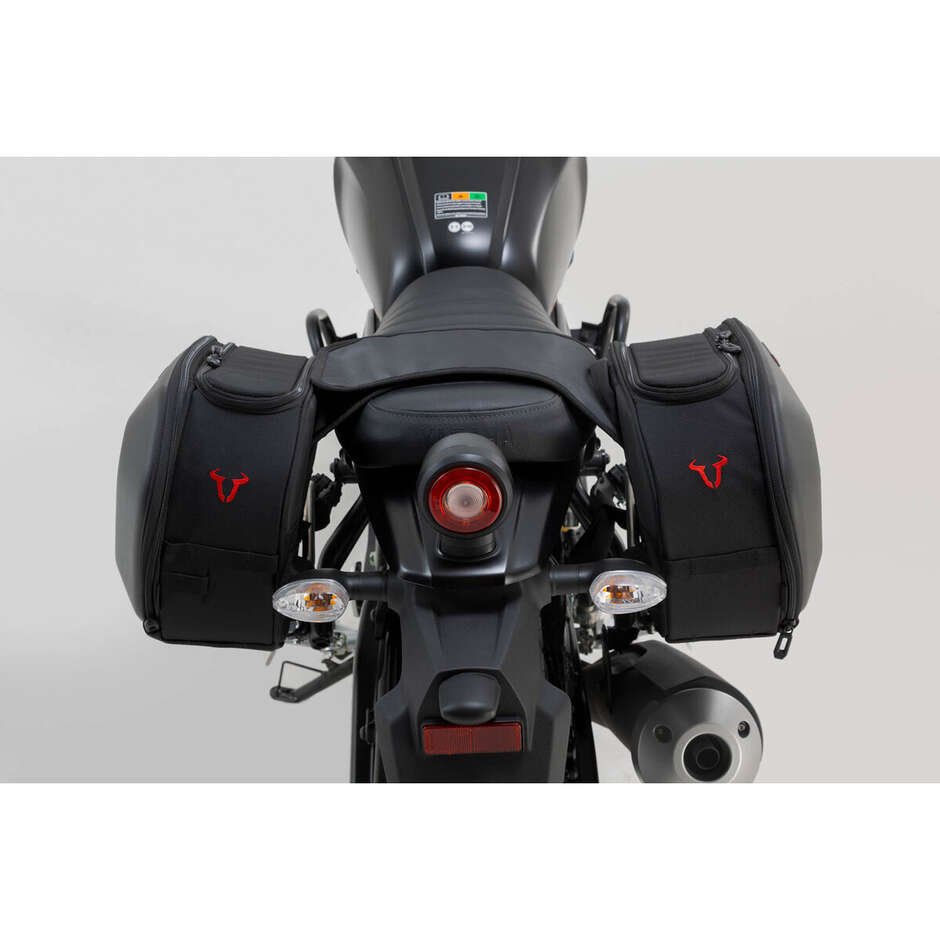 Set Borse Laterali Pro Blaze H Nero / Antracite Sw-Motech BC.HTA.06.740.37200 Per Yamaha XSR 125 (21-)