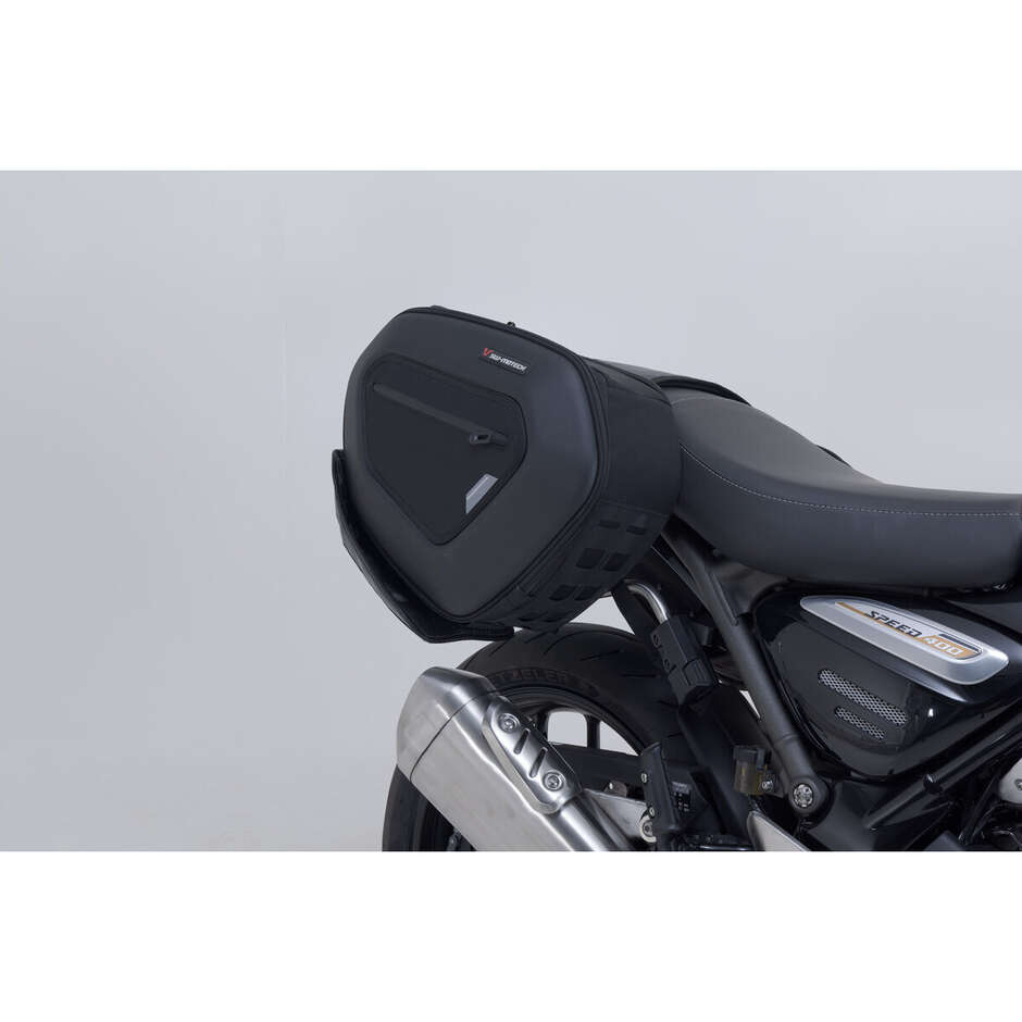 Set Borse Laterali Pro Blaze H Nero / Antracite Sw-Motech BC.HTA.11.740.36400 Per Triumph Speed 400 / Scrambler 400 X (23-)