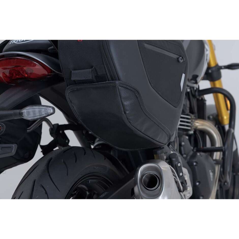 Set Borse Laterali Pro Blaze H Nero / Antracite Sw-Motech BC.HTA.11.740.36400 Per Triumph Speed 400 / Scrambler 400 X (23-)