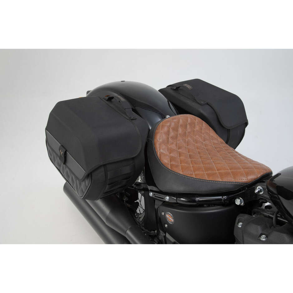 Set Completo Sw-Motech BC.HTA.18.682.20000 con Borse Legend Gear LH1/LH2 + Telai SLH Per HARLEY DAVIDSON FXBB1750 ABS Softail Street Bob 107 (18-20); FXST1750 ABS Softail Standard (20-24) 
