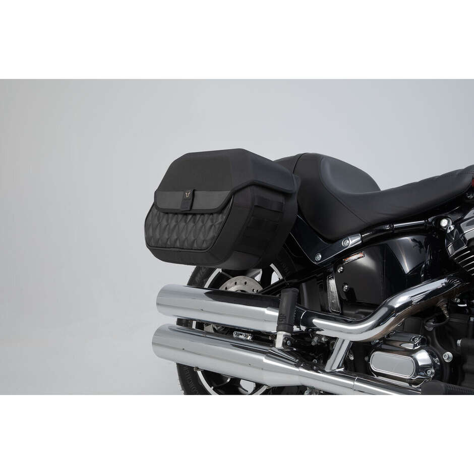 Set Completo Sw-Motech BC.HTA.18.682.20200 con Borse Legend Gear LH1/LH2 + Telai SLH Per HARLEY DAVIDSON Softail Low Rider S 107/114/117 (18-24)