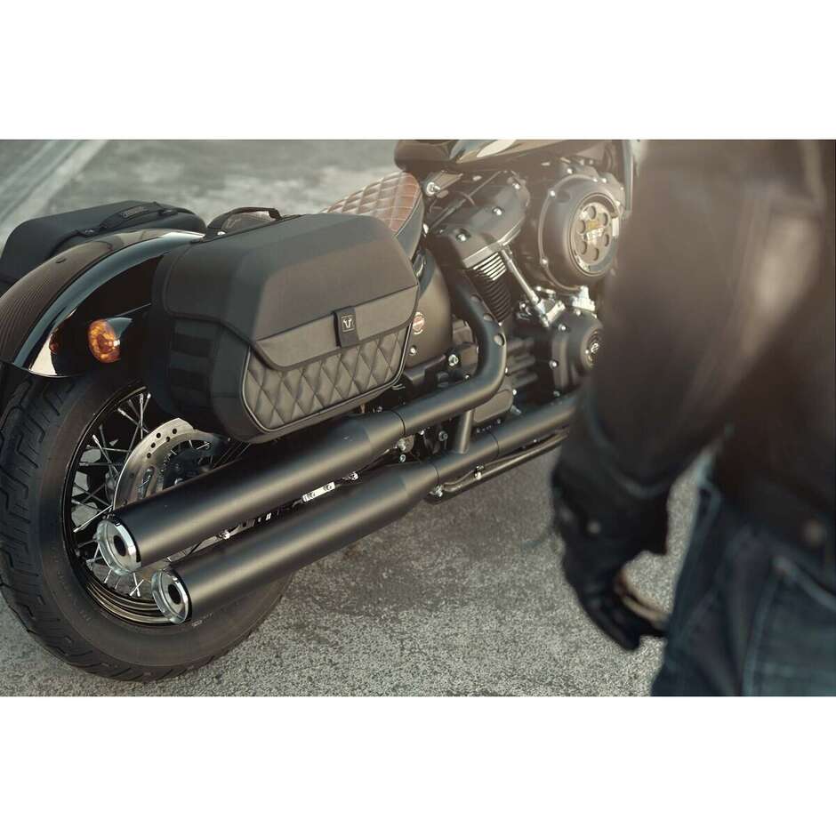 Set Completo Sw-Motech BC.HTA.18.682.20200 con Borse Legend Gear LH1/LH2 + Telai SLH Per HARLEY DAVIDSON Softail Low Rider S 107/114/117 (18-24)