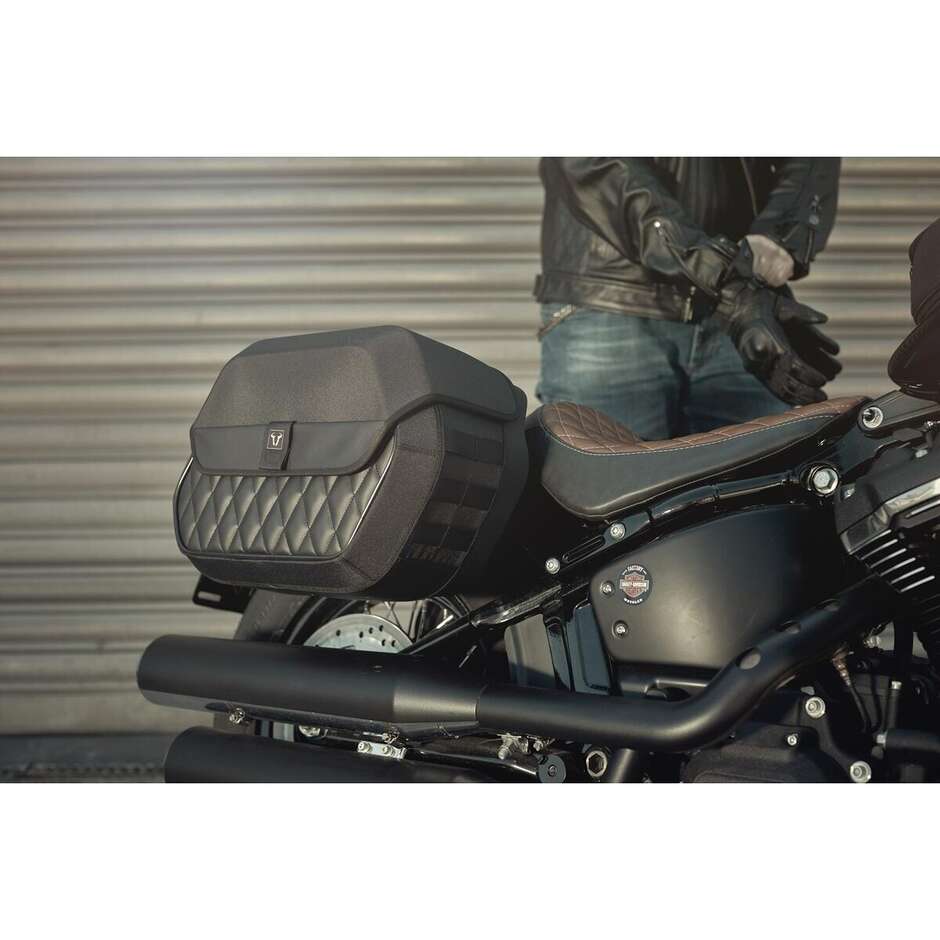 Set Completo Sw-Motech BC.HTA.18.682.20200 con Borse Legend Gear LH1/LH2 + Telai SLH Per HARLEY DAVIDSON Softail Low Rider S 107/114/117 (18-24)