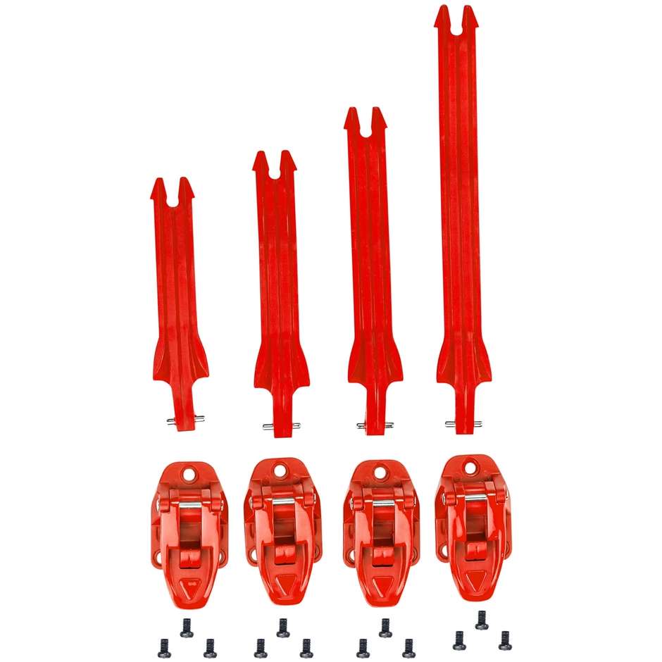 Set di Fibbie Cinturini Acerbis STRAPS SET Per Stivale X-TEAM Rosso