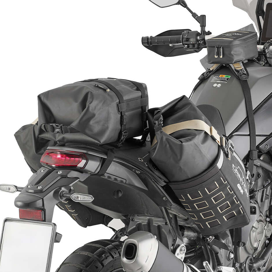 Set of 3 GIVI GRT721B Rear Bags Consisting of 2 Side Bags 16lt + 16lt and 1 Rear Bag 12lt