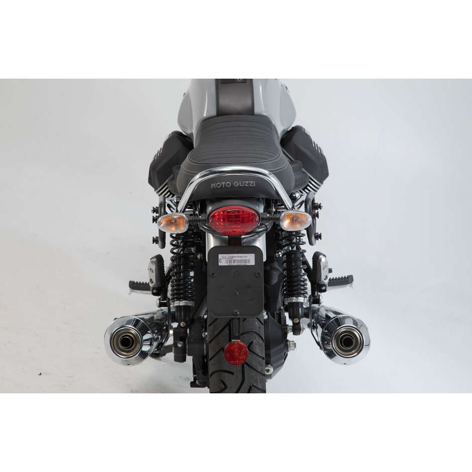 Set of Side Bags LC Legend Gear Black Edition Sw-Motech BC.HTA.17.595.20300 for MOTO GUZZI V7 III (2016 >)