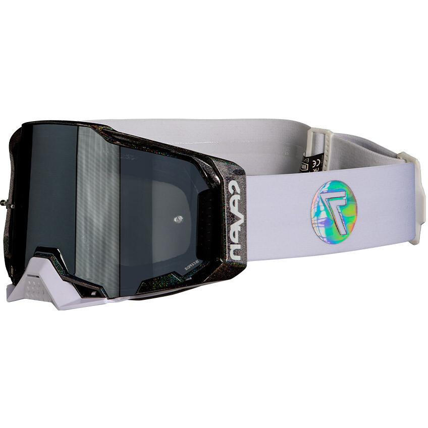 SEVEN 100% ARMEGA HOLOWAVE Motocross Mask with Silver Mirrored Lens