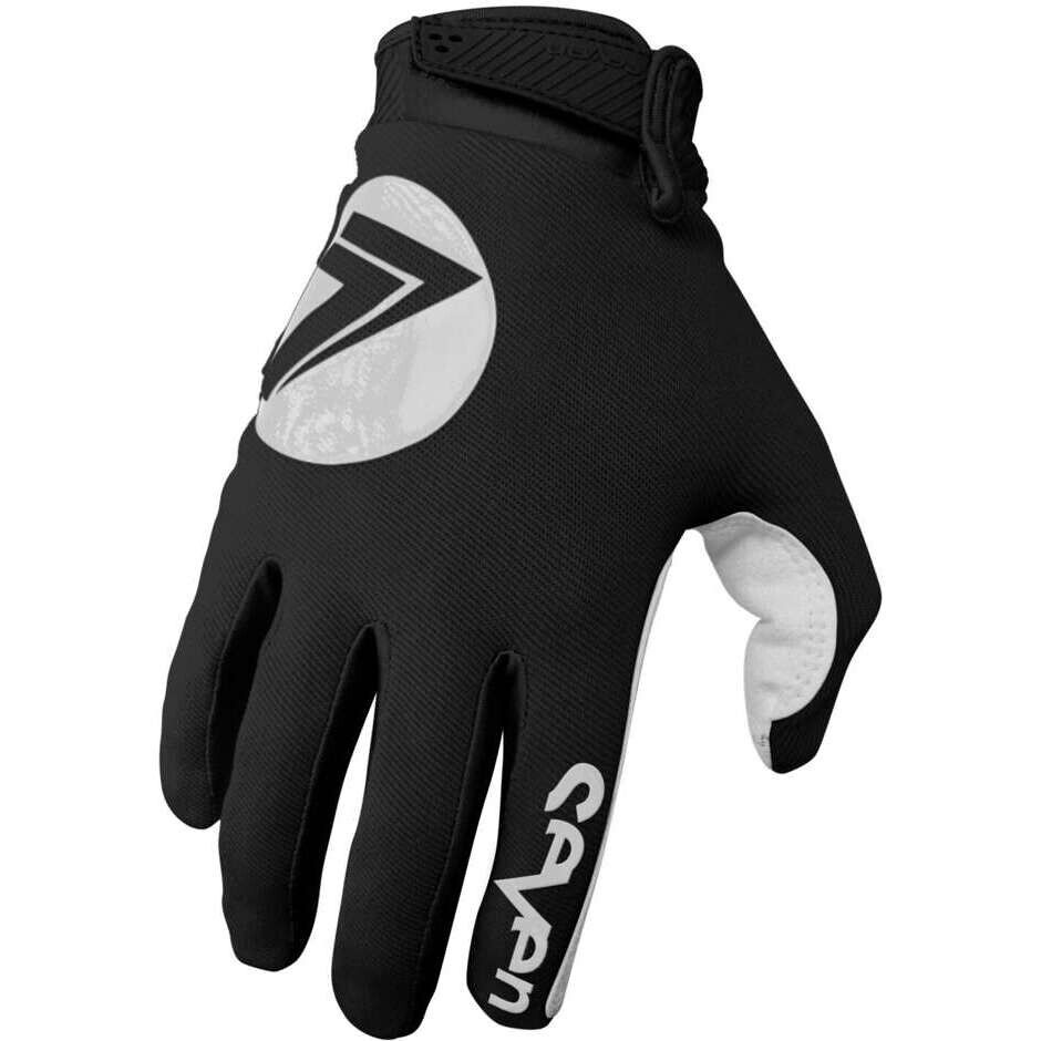 Seven Mx ANNEX 7 DOT Motorrad-Cross-Enduro-Handschuhe in Schwarz