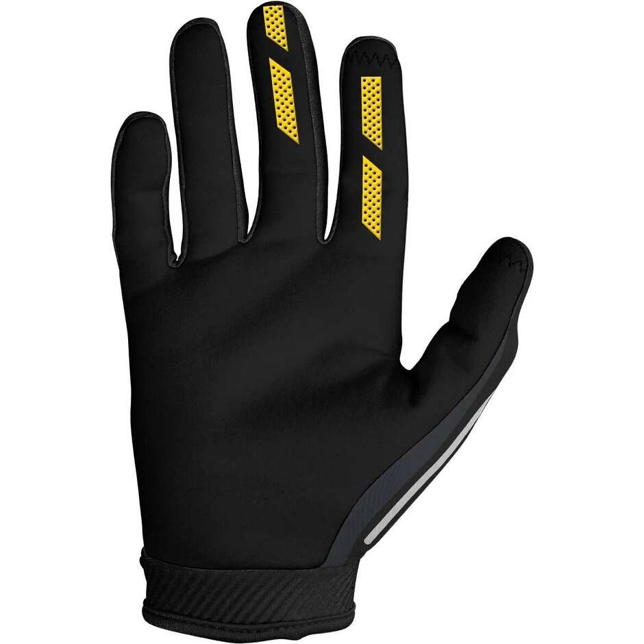 SEVEN MX ANNEX HIJACK Cross-Motorradhandschuhe Schwarz Gelb