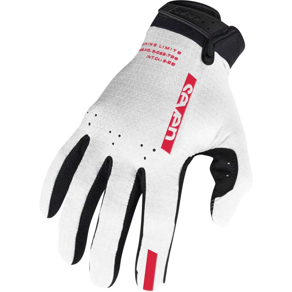 SEVEN MX ANNEX Ult Edge Motocross Gloves White Red
