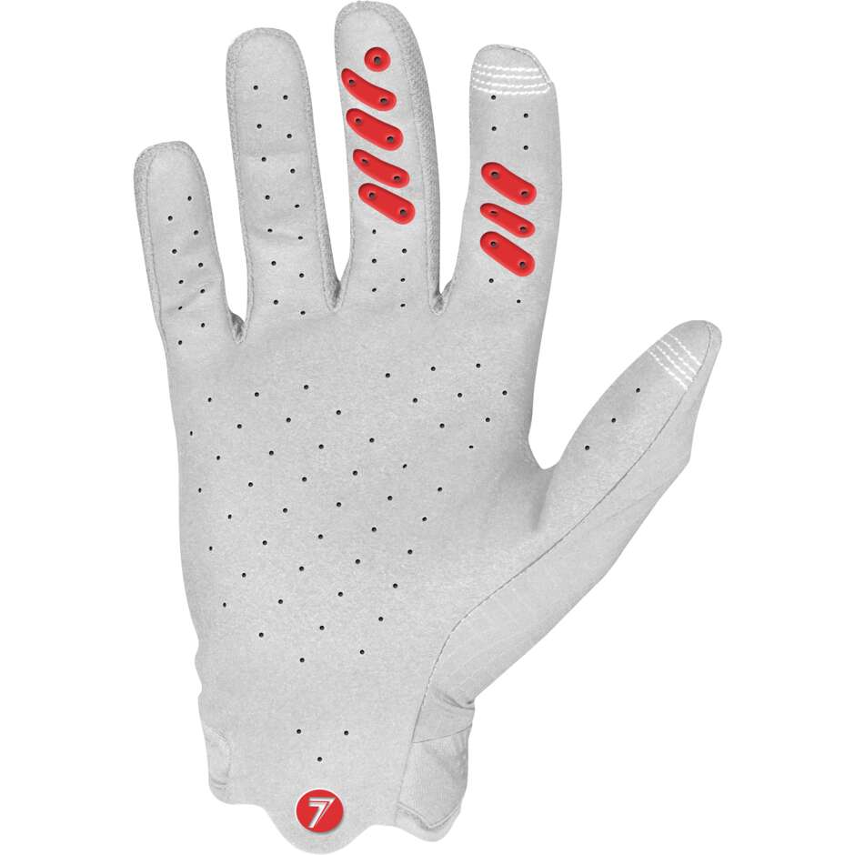 SEVEN MX ANNEX Ult Edge Motocross Gloves White Red