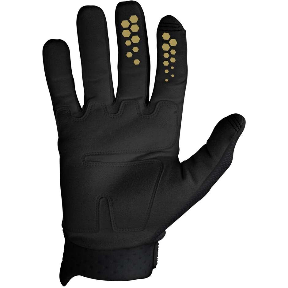 SEVEN MX RIVAL ASCENT Cross-Motorradhandschuhe Schwarz Gold